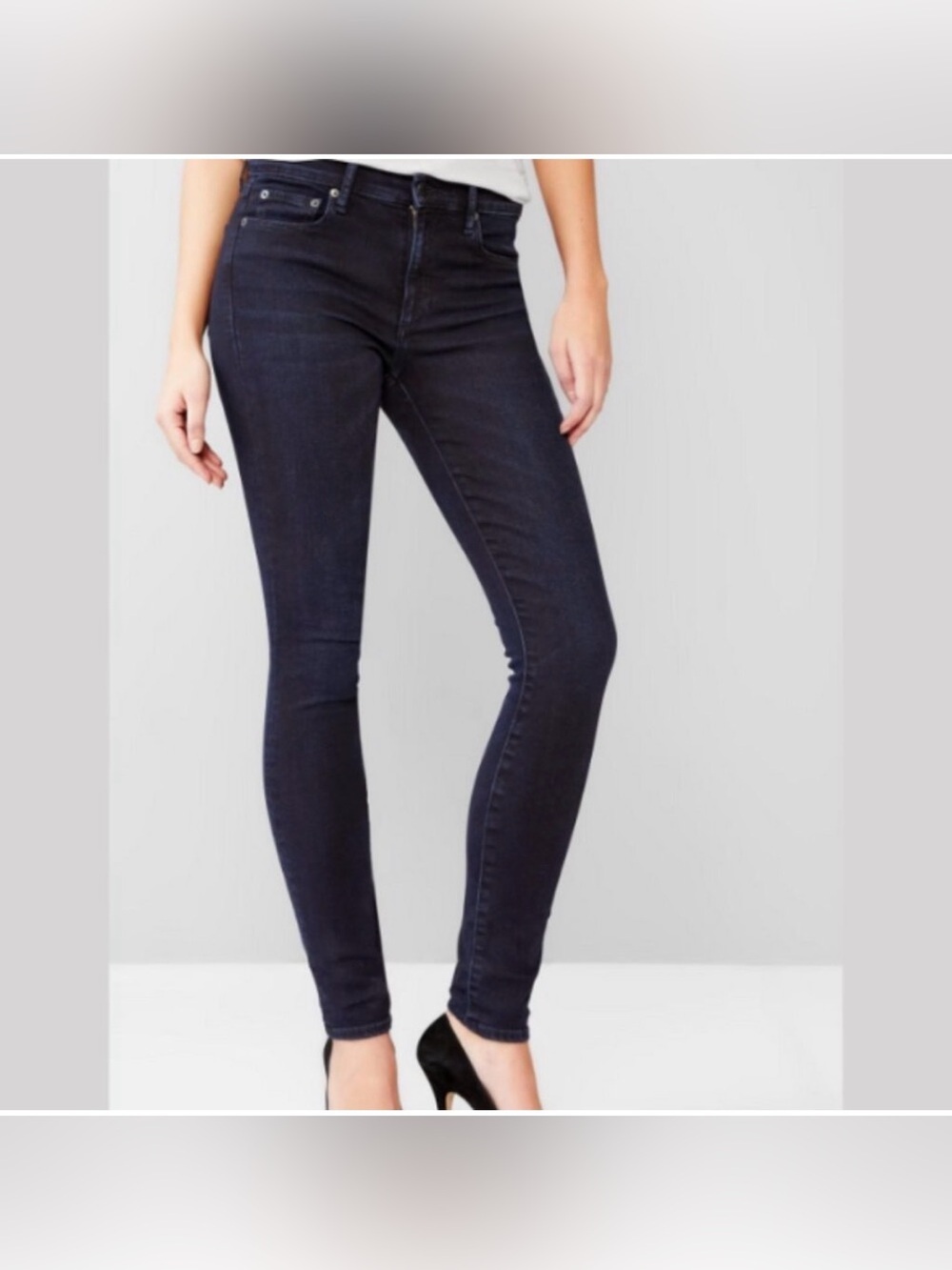Gap 1969 Resolution True Dark Blue High-Rise Skinny Jeans